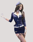Two-Tone Collar Flight Attendant Set