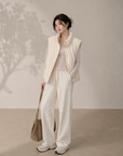 Korean Style 90% White Duck Down Vest