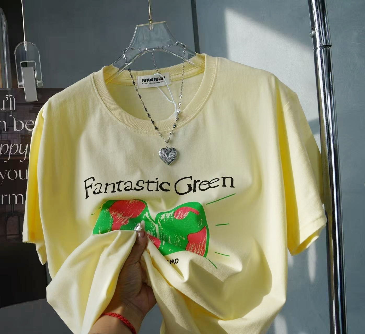 Korean Streetwear Brand IUNN IUNN Cotton Casual Tee