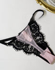 French Eyelash Lace Thong