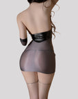 Sheer Ice Silk Bodycon Lingerie