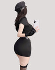 Sexy Bodycon Police Costume Set (Includes Pantyhose)