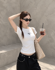 Classic fitted cotton tee
