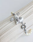 Classic Saturn pearl heart bracelet