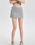 A-Line Fitted Mini Skirt Shorts for Petite Figures