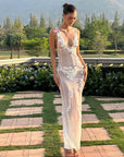 Exquisite 3D Floral Bikini 3-Piece Swimsuit Set