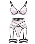 Underwire Sheer Push-Up Bra Multi-Piece Set