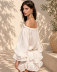 Romantic Off-Shoulder Chiffon Romper
