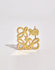 Fully Bejeweled Hollow Luxe Stud Earrings