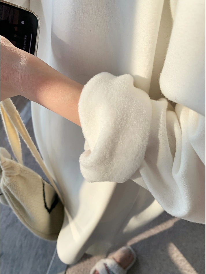 350g Fleece-Lined Thickened Korean-Style Loose Base Layer