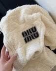 Extra-Thick Mu Style Stand Collar Zip Cardigan