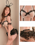 Sexy Sheer Lace Bunny Girl 3-Piece Set