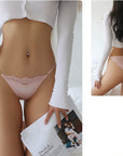 Low-Rise Rhinestone Lace Panties