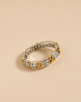 Two-Tone Crystal Eternity Ring