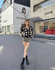 Luxurious Wool Cutout Knit Cardigan
