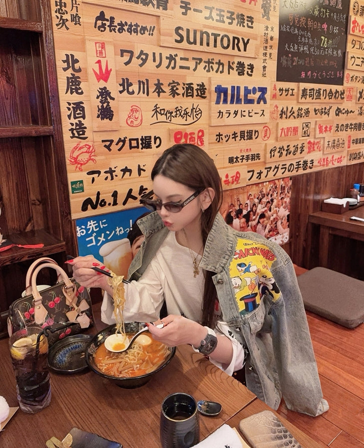 Mickey X Balenciaga Washed Denim Jacket