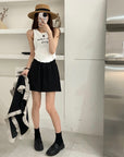 Embroidered Letter Vest