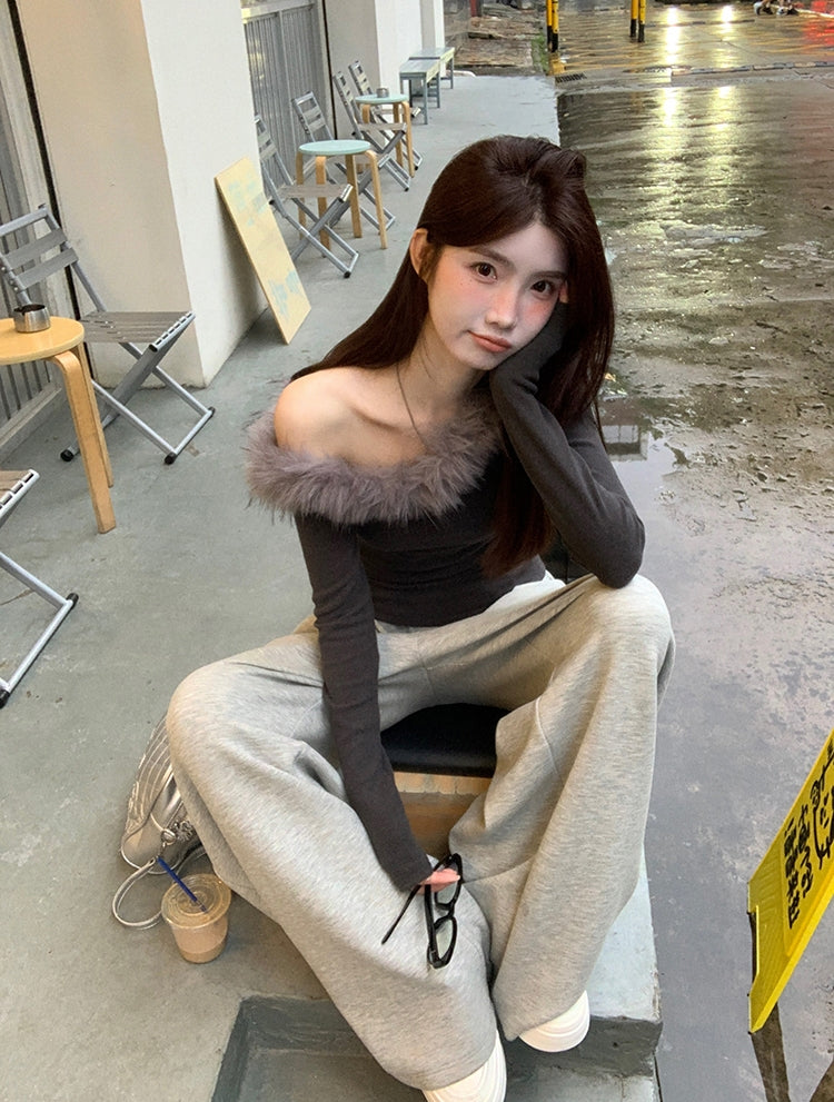 Ultra-Warm Thickened Wide-Leg Pants
