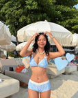 Korean-style Fresh Gingham Bikini Set
