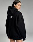 Fleece-Lined Oversized Contrast Hoodie Set