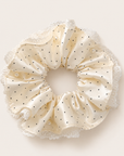 Korean-Inspired Oversized Pearl Satin Scrunchie