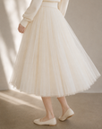 Luxe Multi-Layer Tulle A-Line Skirt