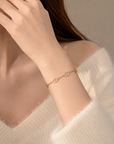 Rhinestone Pig Nose Bracelet