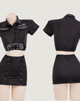 Sexy Bodycon Police Costume Set (Includes Pantyhose)