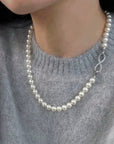 Swarovski Double-Layer Pearl Necklace