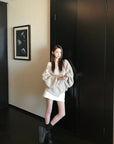 Asymmetrical Shoulder Chunky Knit Sweater