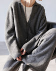 Relaxed Wool Set in Premium Grey