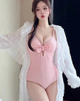 Korean Style One-Piece Bow Swimsuit