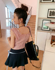 Chanel Style Square Collar Tank Top