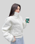Shearling Patchwork Flight Jacket