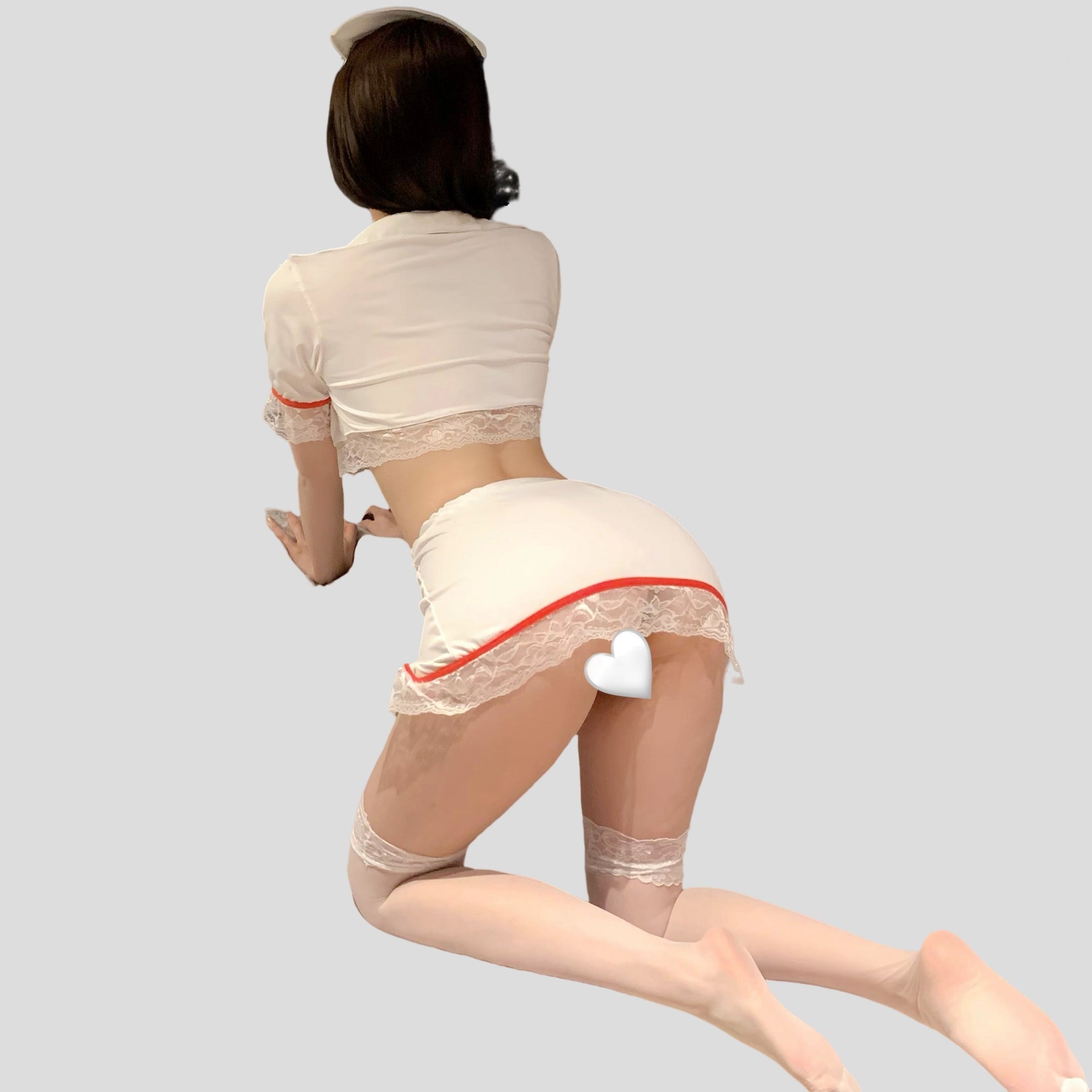 Pure Desire Nurse Lingerie Set with Stockings