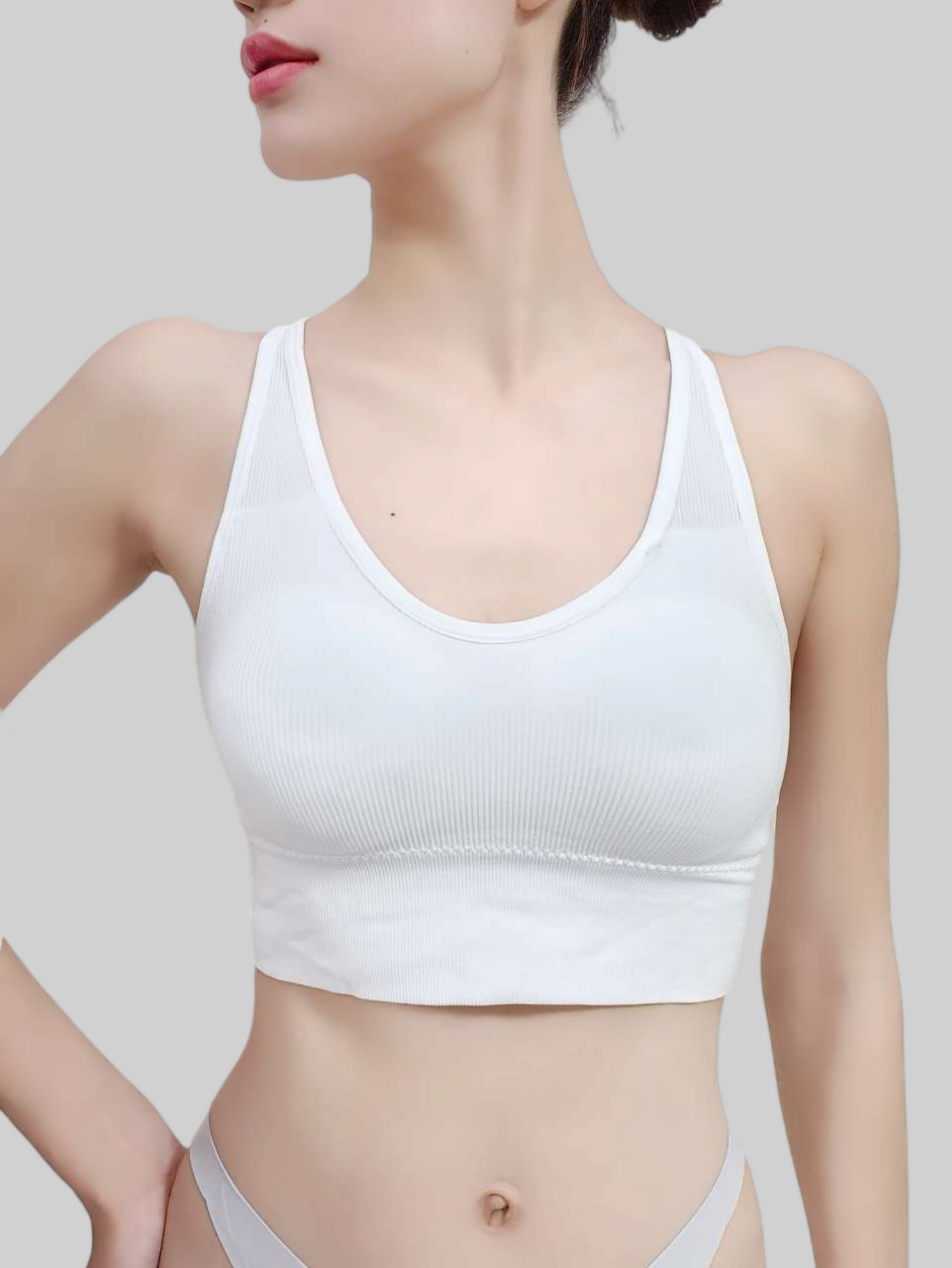 Sensual Cross-Back Built-In Padded Tank Top