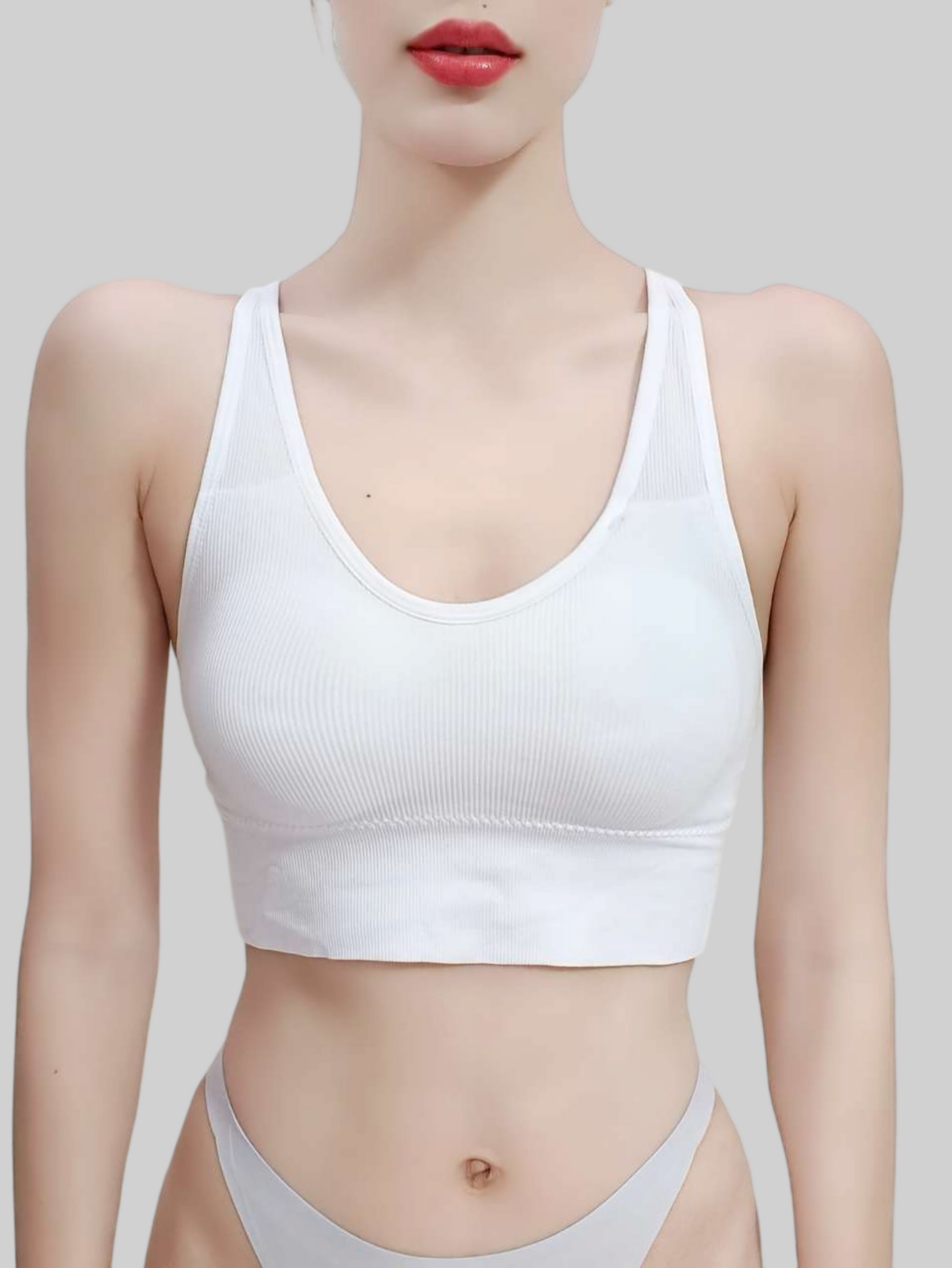 Sensual Cross-Back Built-In Padded Tank Top