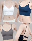 Built-In Padded Cross-Back Bra