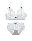 French Bunny Ear Crystal Cup Wireless Bra