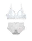 French Bunny Ear Crystal Cup Wireless Bra