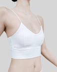 Built-In Padded Cross-Back Bra