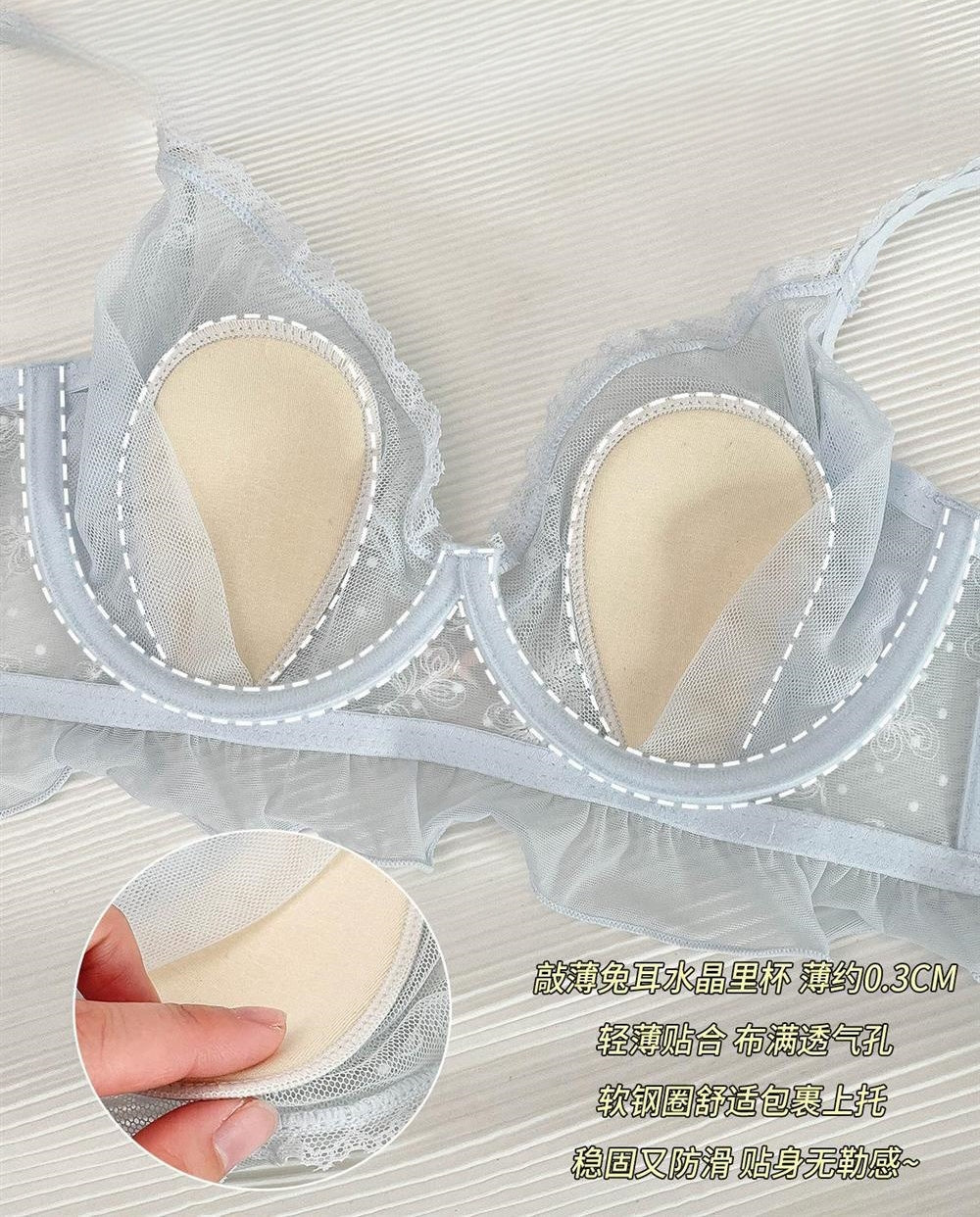 Ultra-Thin Bunny Ear Crystal Cup