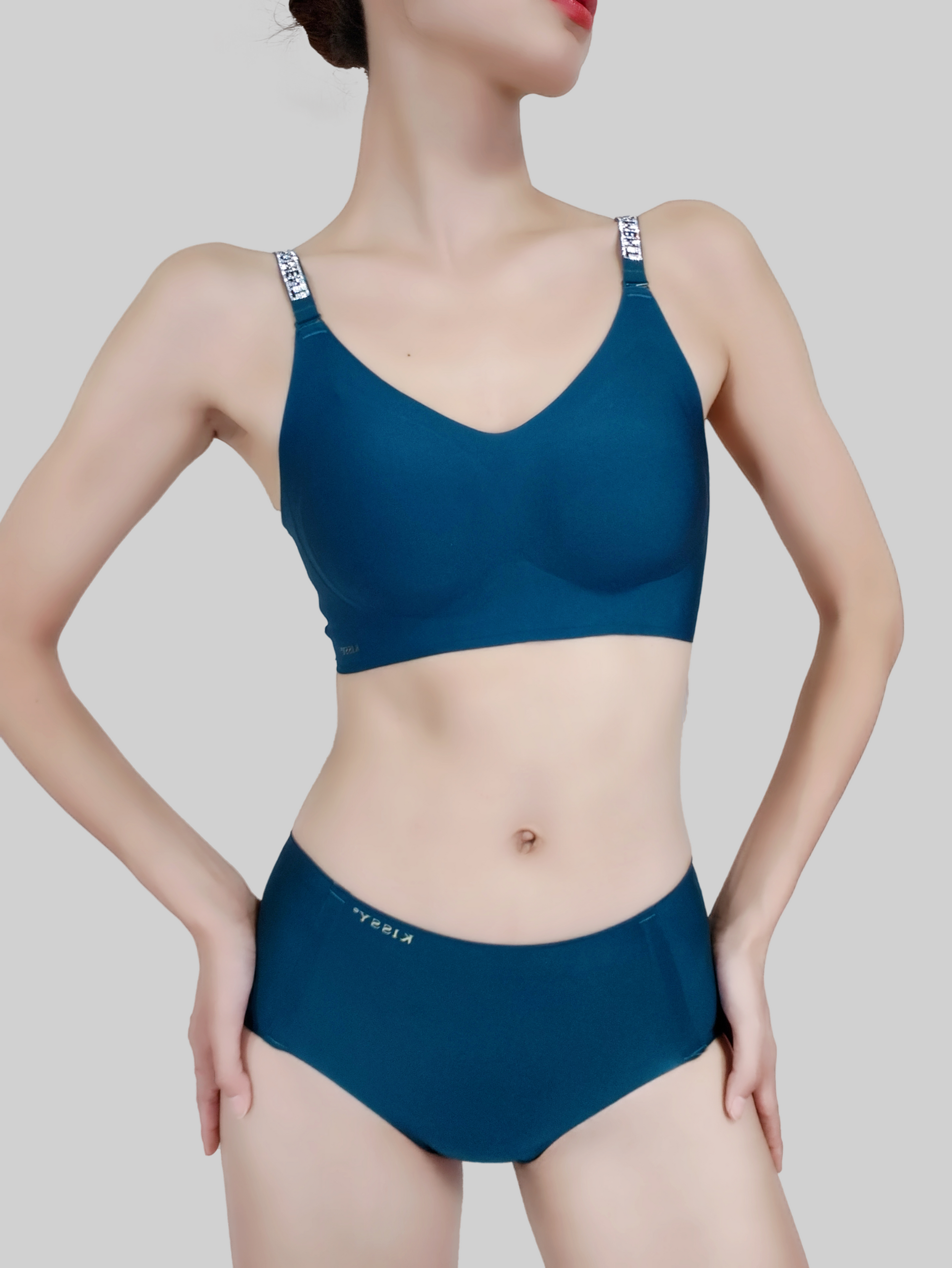 Diamond Strap Latex Luxury Bra
