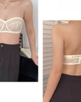Ultra-Thin Strapless Bandeau Bra with Two-Way Wear