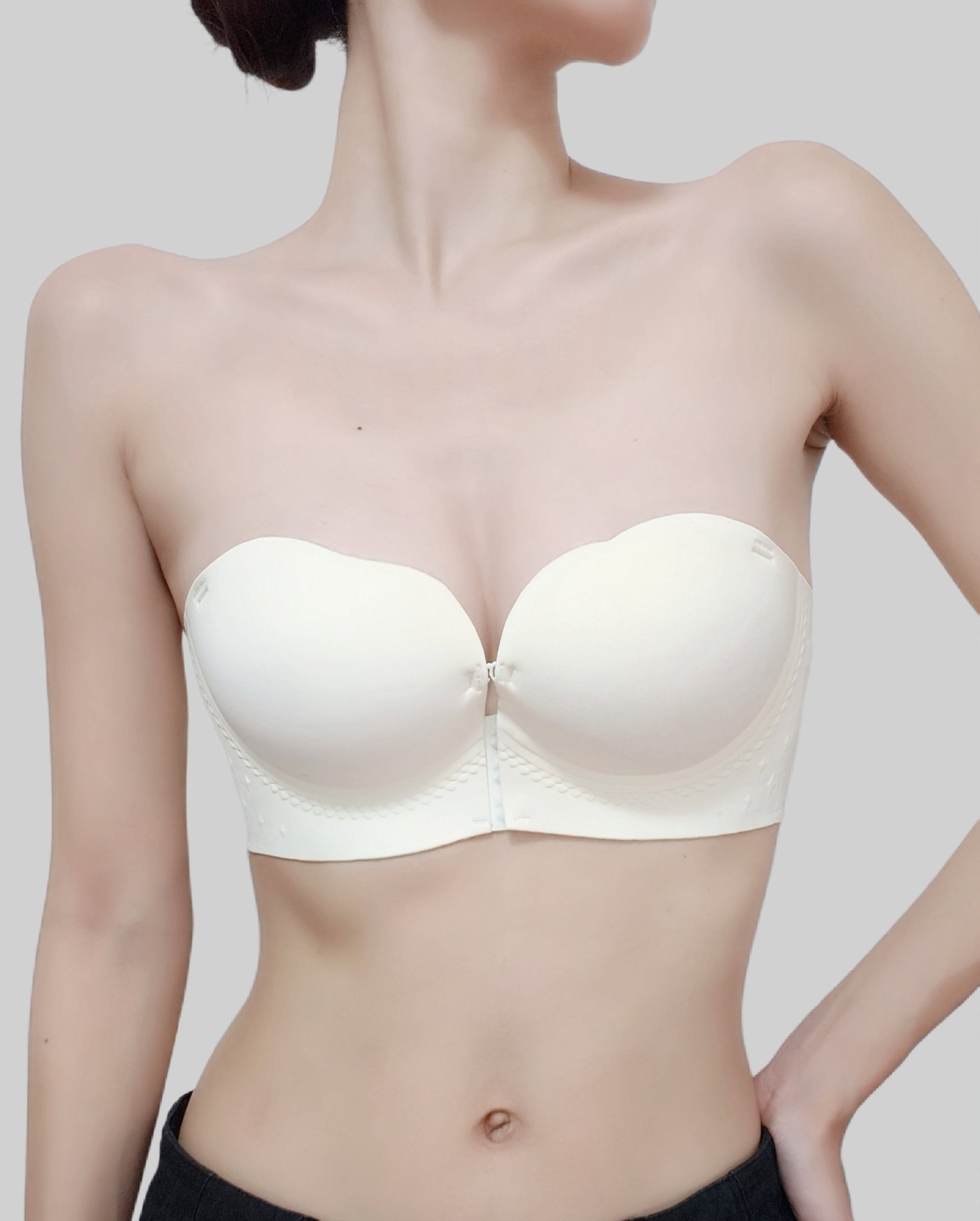 New Front-Clasp Strapless Double-Lock Bra(No Panties Included)