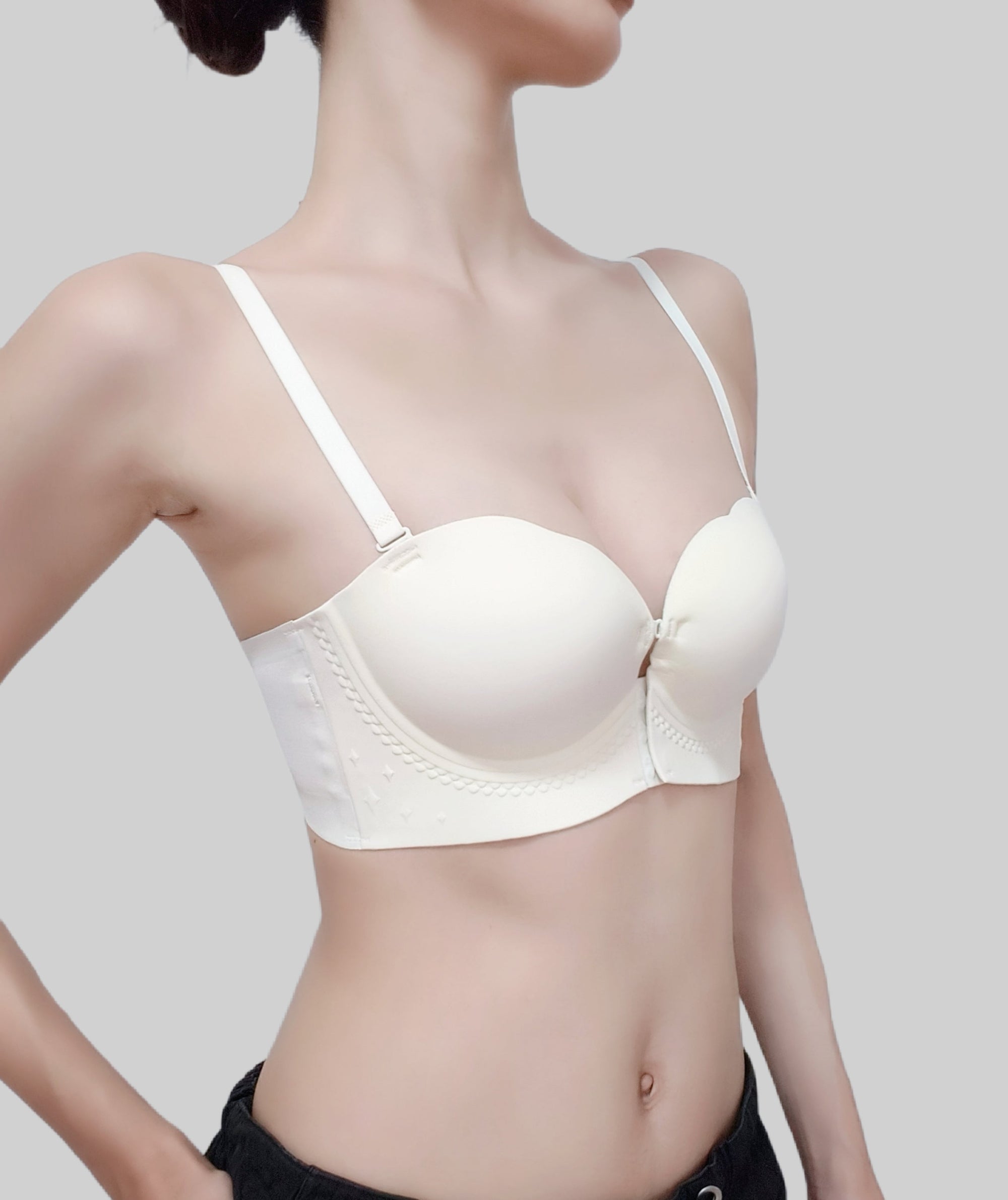 New Front-Clasp Strapless Double-Lock Bra(No Panties Included)