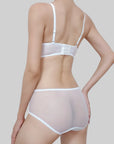 French Bunny Ear Crystal Cup Wireless Bra