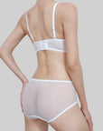 French Bunny Ear Crystal Cup Wireless Bra