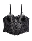 French Court-Style Satin Corset Bra