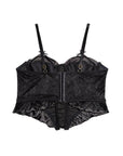 French Court-Style Satin Corset Bra